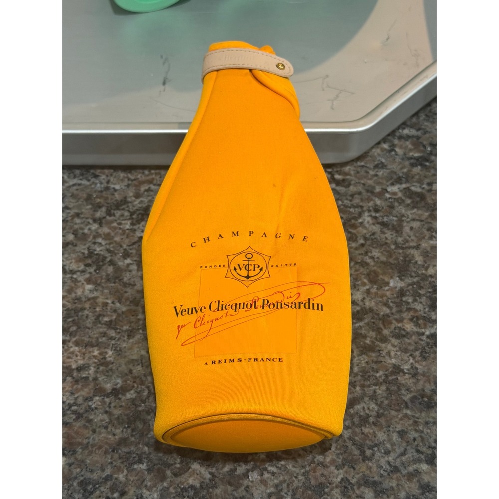 Veuve Clicquot Ponsardin Orange Neoprene Champagne Bottle Chiller Sleeve Case